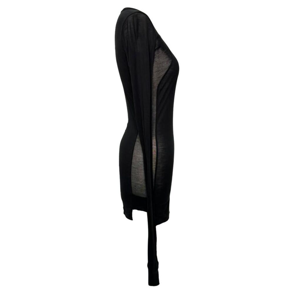 Rick Owens Long Sleeve Top in Black Cotton - Picture 2 of 4